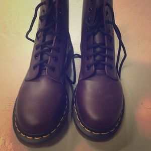 Purple Doc Marten boots